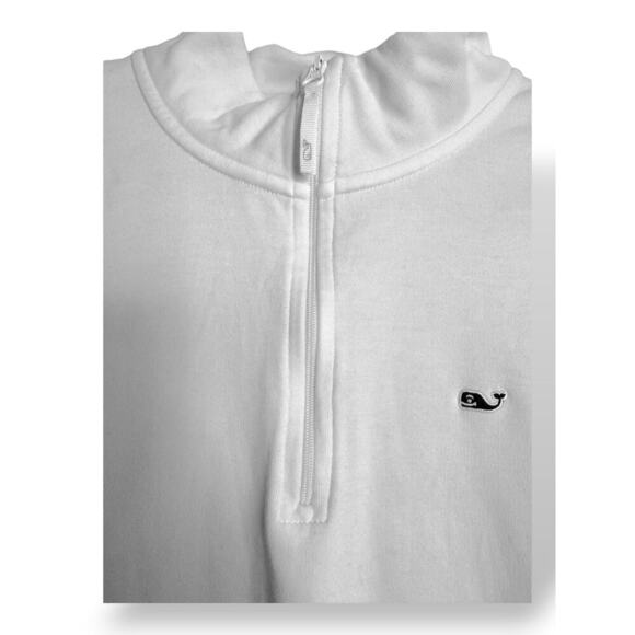 Vineyard Vines Men’s XL White Whale Logo 1/4 Zip Pullover Sweater - Picture 3 of 5